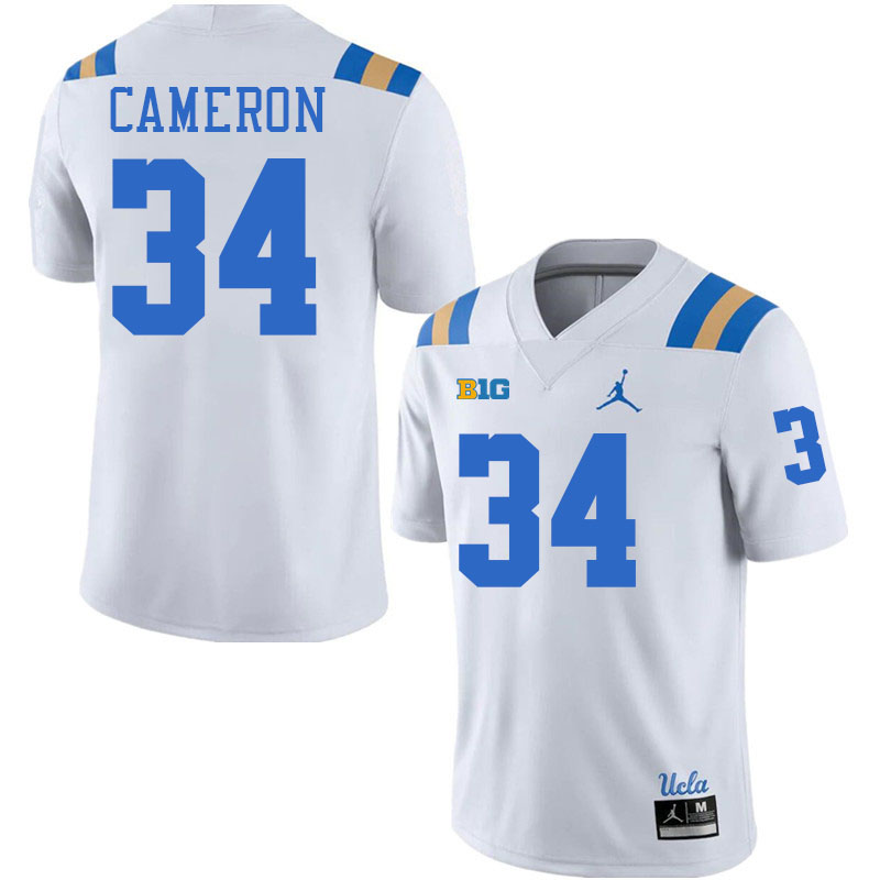 Paul Cameron UCLA Jersey,UCLA Bruins #34 Paul Cameron Jersey Youth College Football Uniforms-White